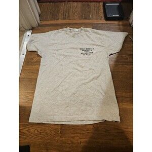 VTG 90s Hogs Breath Saloon Key West Gray Biker Tshirt Mens Large Double Sided